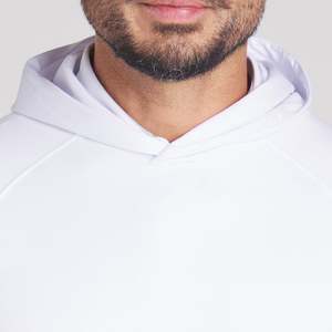 Sudadera con capucha de color sólido transpirable al por mayor para hombre diseño de logotipo personalizado con impresión digital sudadera informal para hombre en primavera - Product Image 3