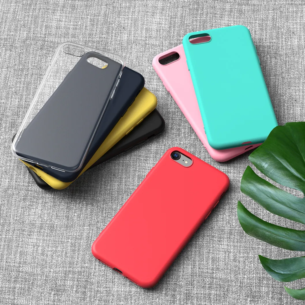 Funda de teléfono de silicona Tpu transpirable, para Iphone 7/Xr, 7 colores caramelo, multifuncional, a prueba de golpes, nuevo diseño