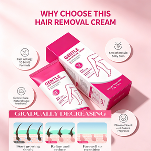 Crème <span class=keywords><strong>d</strong></span>épilatoire douce à marque privée pour aisselles, jambes et zone du maillot, à base <span class=keywords><strong>d</strong></span>'herbes naturelles et <span class=keywords><strong>d</strong></span>'aloe vera, pour une épilation lisse - Product Image 4