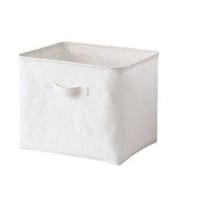 Panier de rangement en coton et lin citron, rectangulaire avec poignée, imperméable, pliable, organisateur de vêtements, petit, moyen, grand, extra grand - Product Image 3