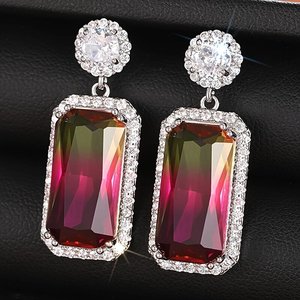 Orecchini Geometrici Colorati per Donne, Accessori per Orecchie Semplici e alla Moda per Uso Quotidiano - Product Image 6