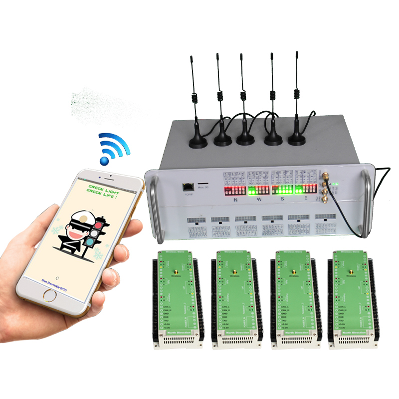 Беспроводной интеллектуальный контроллер движения на солнечной энергии, система контроля светофора, сделано в Китае, лидер продаж