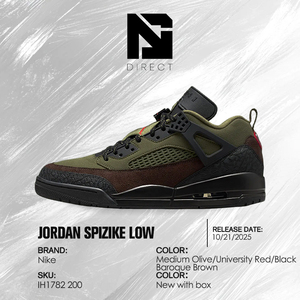 Air Jordan Spizike Low 'Beef & Broccoli' Chaussures de basketball montantes en maille pour homme, style décontracté et sportif - Product Image 6