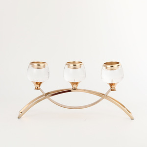 Bougeoirs en verre modernes et élégants pour le mariage Bougeoir Centres de table Décorations de table - Product Image 4