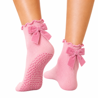 Chaussettes de sport antidérapantes et respirantes pour femmes, pour Pilates, Yoga, Barre, Fitness - Matière Spandex/Nylon/Coton