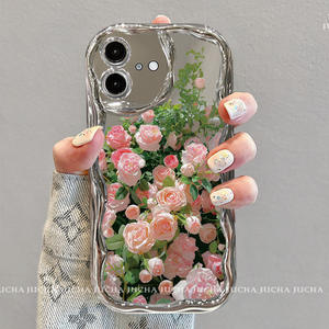 Ph036 Rose <span class=keywords><strong>Grove</strong></span> cho iPhone 16Promax trường hợp điện thoại cho phụ nữ, Silicone cho iPhone 15 với Treo Dây 14 gói Đầy đủ 13 chống thả - Product Image 3