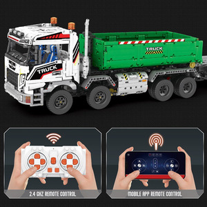 Camion grue à crochet 22021, blocs de construction éducatifs, modèle de voiture télécommandée électrique, jouet pour garçons, cadeau - Product Image 5