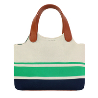 Bolso de hombro informal para mujer, bolso de punto de playa para verano, logotipo personalizado, nuevo estilo, bolso carnal 2025, bolso de playa tejido a mano para mujer