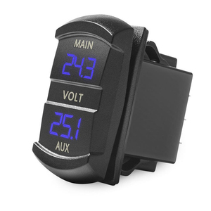 Chất Lượng Cao Vôn Kế & Ampe Kế LED Hiển Thị 12V 24V 3 Pin Xe Kỹ Thuật Số LED Hiển Thị Bảng Điều Chỉnh Meter Cho Xe Xe Máy - Product Image 5