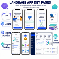 Soluciones de Aplicaciones de Aprendizaje de Idiomas Personalizadas para IOS y Android con Lecciones Interactivas y Práctica de Vocabulario LionCreate