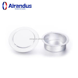 Valvola a disco regolabile in metallo rotondo per aspirazione e scarico <span class=keywords><strong>aria</strong></span>, per sistemi HVAC EV ZENGO, <span class=keywords><strong>prezzo</strong></span> di fabbrica, per ventilazione e condotti dell'<span class=keywords><strong>aria</strong></span> - Product Image 2