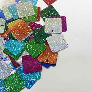 Bán buôn nhà máy phụ kiện trang trí tường nền laser, quần áo, sequin PVC hình chữ nhật & hình vuông, cung cấp số lượng lớn - Product Image 3