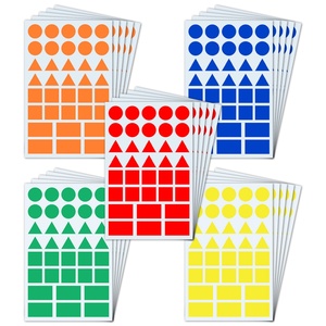 Etiquetas de Papel PVC Resistentes al Agua con Adhesivo Fuerte, Etiquetas de Marcado de Números de Colores Bonitos, Etiquetas de Puntos Sensibles al Calor, Color CMYK Personalizado - Product Image 2