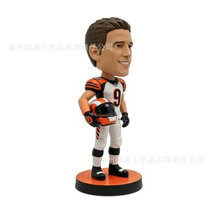 Custom Racing Driver <b>Bobblehead</b> Figurine Resin Craft Decorations Ivory White BHJ-089 - Product Image 3