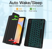Casing Samsung Galaxy Tab S6 Lite 10.4 inci, sarung HP baja kuat dapat dilepas dengan Keyboard Tablet