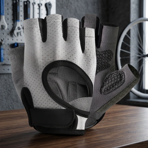 Men <b>Half</b> Finger Workout Training Gloves Premium Breathable Anti <b>Slip</b> OEM ODM Wholesale Factory Manufacturer - Product Image 3