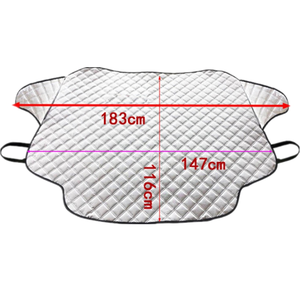 Housse de protection <span class=keywords><strong>pare</strong></span>-<span class=keywords><strong>brise</strong></span> de voiture contre la neige et le gel, avec bords magnétiques, épaisseur 4 couches - Product Image 4