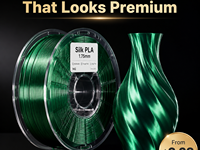 Filamen Printer 3D PINRUI Silk PLA 1.75mm, Glossy, Seperti Permata, Hijau Zamrud Biru Dongker untuk Creality Prusa