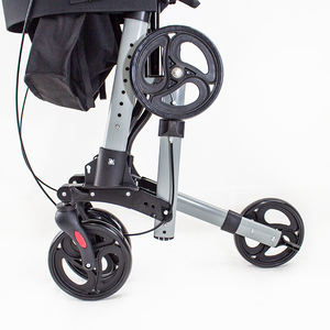 8 वर्ग ऊंचाई समायोज्य rollator के साथ 4 पहिया खरीदारी की टोकरी बैग बड़े लोगों के लिए सीट के साथ rollators वॉकर - Product Image 6