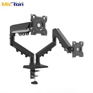 Versatile Adjustable Portable Dual Gas Spring Monitor Arm Gaming Dual Monitor <b>Stand</b> - Product Image 1