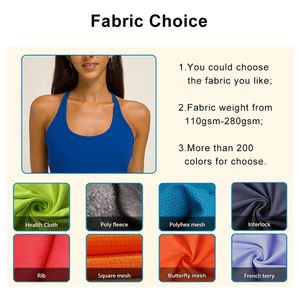 Vêtements de sport de haute qualité, nouvelle arrivée, pour femmes, respirant, en élasthanne/coton, col rond, sans manches, poches, logo sur le devant, fitness, tennis - Product Image 3