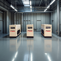 Système de compresseur d'air FGMI Mini 2,2 kW 3 kW 4 kW 5,5 kW avec sécheur et compresseur d'air à vis refroidi par air