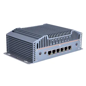Piesia 12th/13th Gen X86 Core I3 I5 I7 2*DDR5 Industrial Firewall Computer Case 6Lan Pfsense Mini PC Router For Network Security