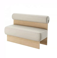 Combinaison de table et de chaises de style crème de luxe moderne et léger pour café en bois massif canapé confortable mobilier de restaurant