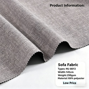 Tissu d'ameublement pour canapé 100% polyester aspect <span class=keywords><strong>lin</strong></span> teint respirant de poids moyen 250 GSM - Product Image 2