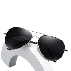 Polarized Sunglasses Aviator Style Metal <b>Frame</b> Silver Color UV400 Protection Unisex Lightweight Driving Glasses - Product Image 2