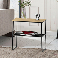 Mesa Consola Moderna Minimalista de Madera y Metal, Mueble de Lujo para Sala de Estar, Duradero, Fácil de Limpiar, para Recibidor, Dormitorio, Comedor, Hotel, Villa