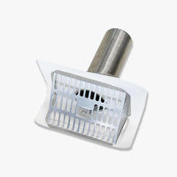 Drenaje Lateral de Techo Prefabricado de Aluminio - Compatible con TPO/PVC para Drenaje de Parapeto/Canaletas Estrechas (90/110/125mm)