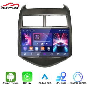 Système de divertissement pour voiture Rhythm 9 pouces, autoradio FM, lecture vidéo USB, lecteur audio, autoradio pour Chevy Aveo Sonic 2012-2016 - Product Image 1