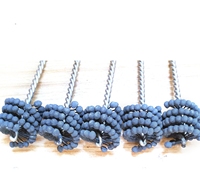 Brosse abrasive d'ébavurage industrielle avec fil d'acier Carbure de silicium et oxyde d'aluminium pour le polissage et le mélange des bords