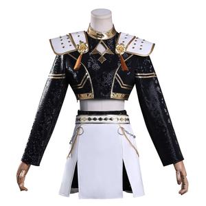 ชุดคอสเพลย์สีดำทองสำหรับผู้ใหญ่และเด็ก ชุด KPop <span class=keywords><strong>Demon</strong></span> Hunters มิรา โซอี้ รูมิ ซาจา ชุดคอสเพลย์สำหรับเด็กผู้ชายและเด็กผู้หญิง ชุดเดรสสำหรับงานปาร์ตี้ฮาโลวีน - Product Image 6