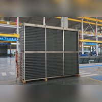 Evaporador de túnel de diseño compacto Donghang, paquete de tubos aletados y tubos expandidos para equipo espiral IQF de pizza congelada