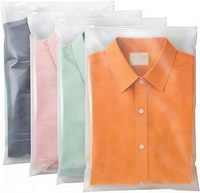 Sacs à fermeture éclair pour vêtements, sacs à fermeture éclair en polyéthylène givré, petits sacs refermables à fermeture éclair pour vêtements, emballage pour sous-vêtements, chaussettes.