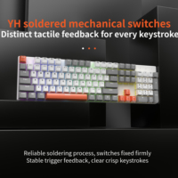 Clavier mécanique filaire 104 touches 1,5 m avec rétroéclairage RGB, anti-ghosting sur toutes les touches, prend en charge les langues personnalisées - Vente en gros