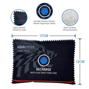 Deshumidificador reutilizable para coche, bolsas desecantes de gel de sílice negro, absorbente de humedad a prueba de humedad con indicador, 1 kg - Product Image 4