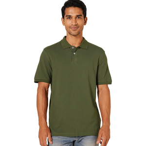 Camiseta Polo Clásica de Algodón para Hombre, Logotipo Bordado Personalizado, Manga Corta, Ropa Casual de Lujo, Camiseta Polo Ajustada de Algodón Pima - Product Image 1