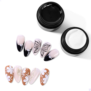 Vernis à ongles gel brillant de haute qualité, style français, non toxique, végétalien, écologique, pour usage professionnel - Product Image 1