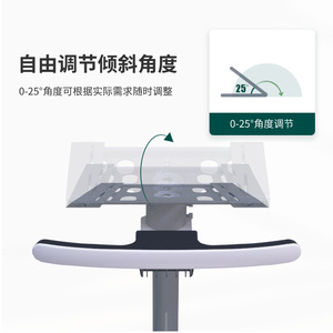 Chariot pour moniteur MT2 en alliage d'aluminium, hauteur réglable, mobilier hospitalier, design minimaliste, 555x520x980mm, fabriqué à Jiangsu - Product Image 3