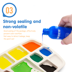 <span class=keywords><strong>Kit</strong></span> de peinture faciale Peinture liquide 90ml 6 couleurs Peinture faciale organique sans cruauté pour le <span class=keywords><strong>maquillage</strong></span> d'Halloween ou les fêtes - Product Image 5