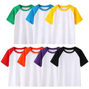 Promotional Boys and Girls High Quality Customized Blank Logo Printing Knitted Formal Short Sleeve T-Shirts for Kids - Product Image 6