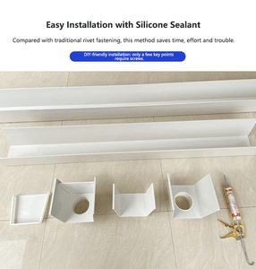 <span class=keywords><strong>Gouttière</strong></span> en <span class=keywords><strong>PVC</strong></span> pour système de drainage et de stockage des eaux de pluie des toitures de bâtiments, collecteur d'eau et tuyau de descente en <span class=keywords><strong>PVC</strong></span> - Product Image 4