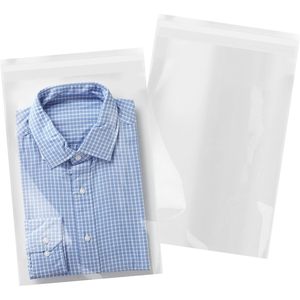 Clear Cellophane <b>Bags</b> 12x18 Inch Self Seal Resealable <b>Plastic</b> Poly <b>Bags</b> for Clothing <b>Storage</b> Closet Organizer Pack of 500 - Product Image 1