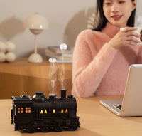 2024 cadeau personnalisé nouveau diffuseur de parfum intelligent diffuseur d'huiles essentielles train unique 7 couleurs flamme diffuseur d'arôme à ultrasons