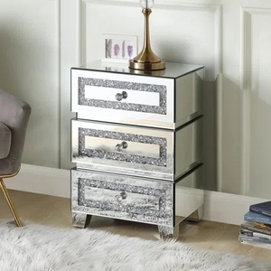 Bán Hot Crushed Kim Cương Nhân Đôi Đầu Giường 3 Ngăn Kéo Ngực Đầu Giường Bảng Đêm - Product Image 6