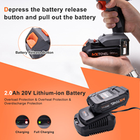 Perceuse sans fil portable à vitesse variable 20V avec batterie au lithium, mandrin 13mm et couple maximal 45N.M, prise en charge OEM, vente en gros