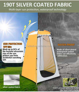 Carpa de ducha portátil personalizada para exteriores, carpa de ducha emergente con bolsa de transporte - Product Image 6